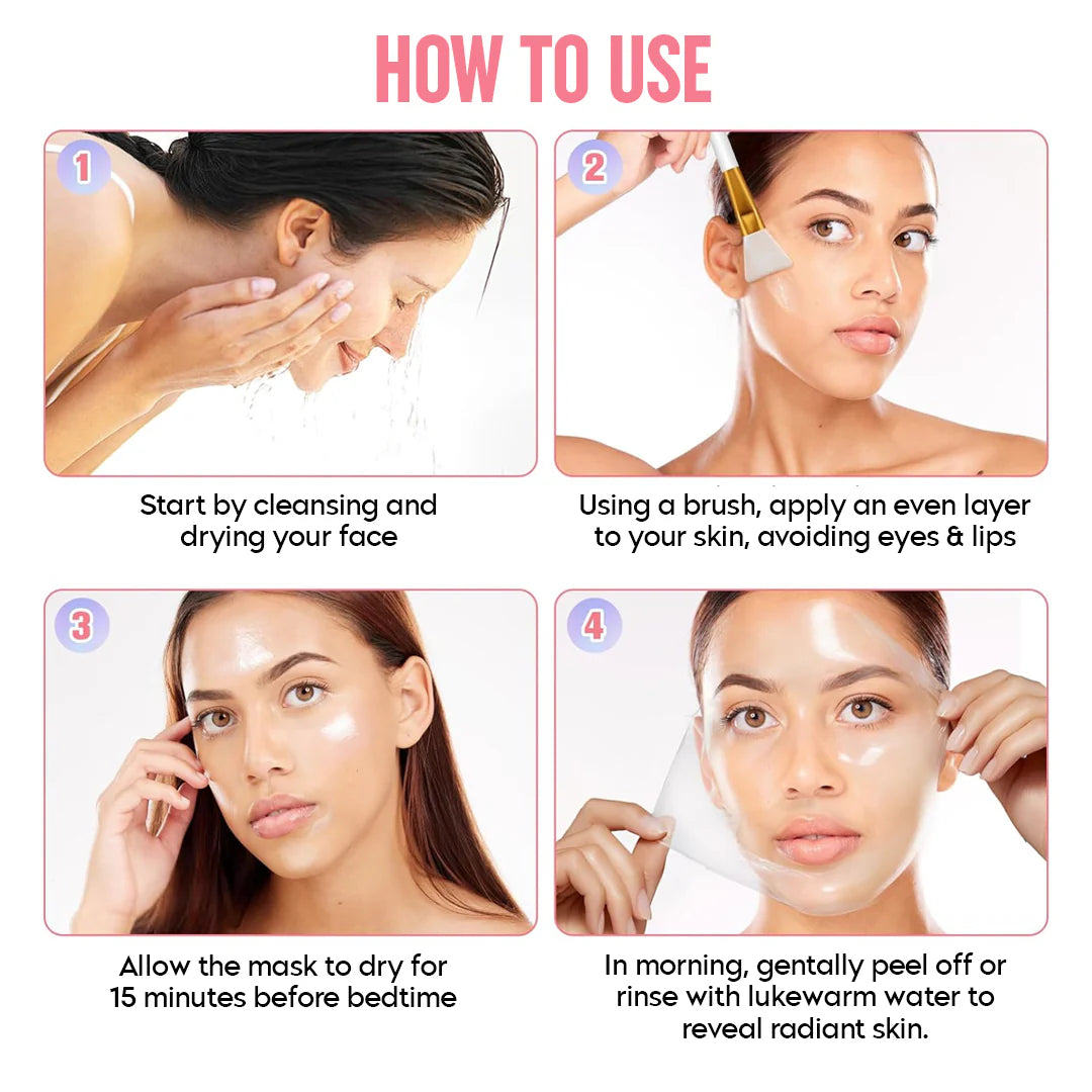 Collagen Night Wrapping Peel Off Mask Pack of 2
