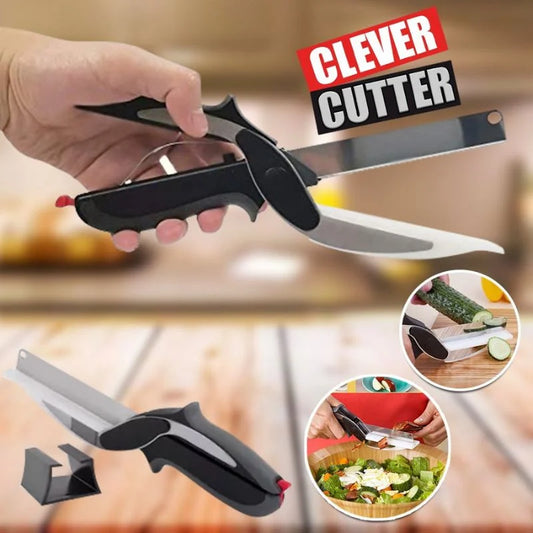 Clever Cutter - 2 in 1 Kitchen Knife / Cleaver Cutters